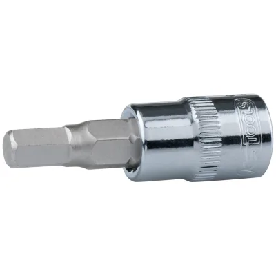 KS Tools 1/4 CHROME Bit-Stecknuss Innensechskant, 10 mm
