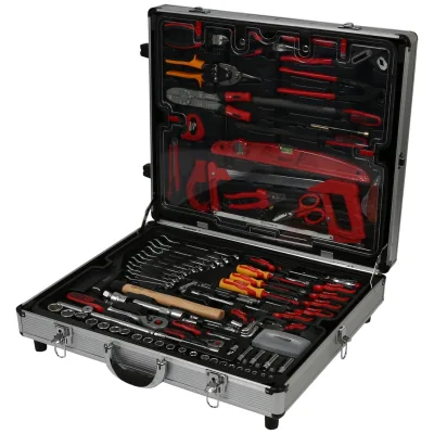 KS Tools 1/4+1/2 Werkzeug-Satz, 127-tlg., im Aluminium-Trolley