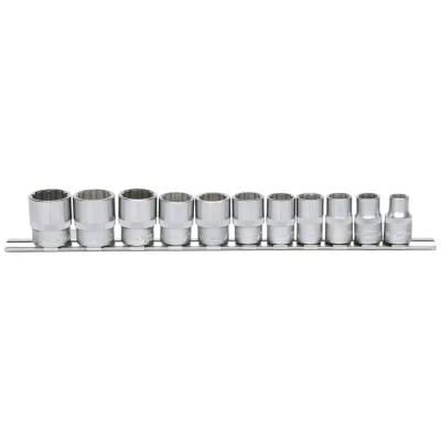KS Tools 3/8 12-kant-Stecknuss-Satz, 11-tlg