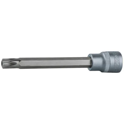KS Tools 3/8 Bit-Stecknuss TX mit Stirnlochbohrung, lang, TB30