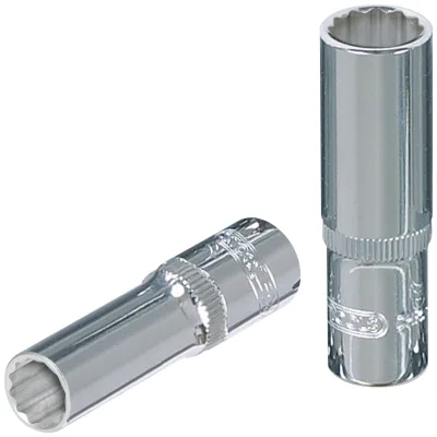 KS Tools 3/8 CHROMEplus 12-kant-Stecknuss, lang, 6 mm