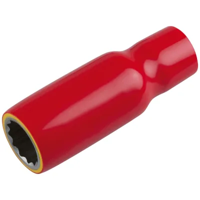 KS Tools 3/8 Stecknuss mit Schutzisolierung, lang, 19 mm