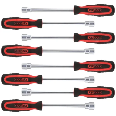 KS Tools ERGOTORQUEplus Stecknuss-Schraubendreher-Satz, 8-tlg