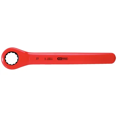 KS Tools Ratschenringschlüssel mit Schutzisolierung, 13 mm