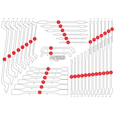 KS Tools Leere Schaumstoffeinlage zu 811.1041