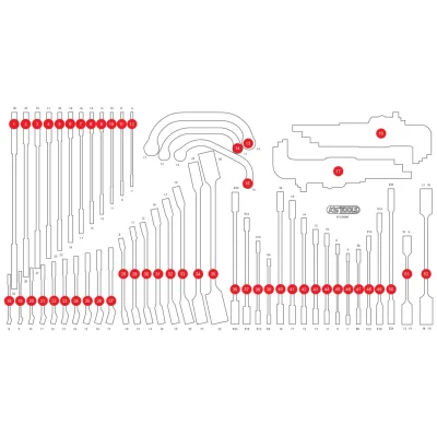 KS Tools Leere Schaumstoffeinlage zu 813.0068