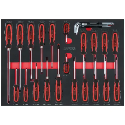 KS Tools SCS Schraubendreher-Satz, 29-tlg. in 1/1 Systemeinlage