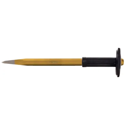 KS Tools Spitzmeißel mit Handschutzgriff, 8-kant, 20x1000 mm