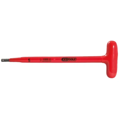 KS Tools T-Griff-Innensechskant-Stiftschlüssel mit Schutzisolierung, 10x200 mm