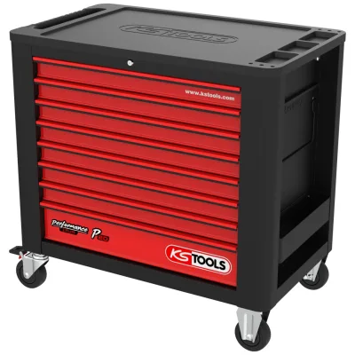 KS Tools Werkstattwagen PERFORMANCEplus P20 SCHWARZ/ROT, mit 8 Schubladen