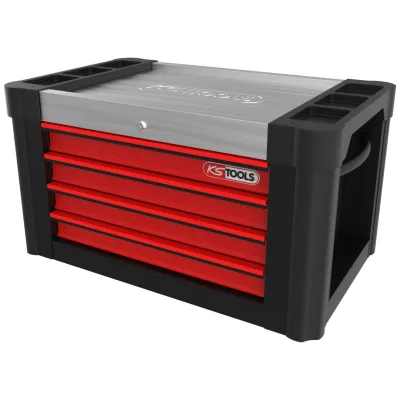 KS Tools Werkstattwagenaufsatz PERFORMANCEplus P10TC SCHWARZ/ROT, mit 4 Schubladen