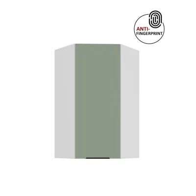 Küche ARIA Eckhängeschrank 60 cm, Höhe 90 Aquamarin Küchenzeile Anti Fingerprint