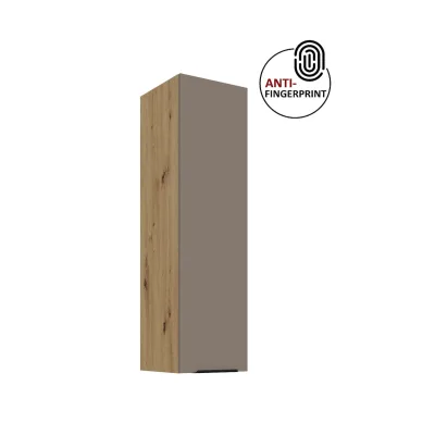 Küche ARIA Hängeschrank 30 cm Höhe 90 cm Sandgrau Küchenzeile Anti Fingerprint