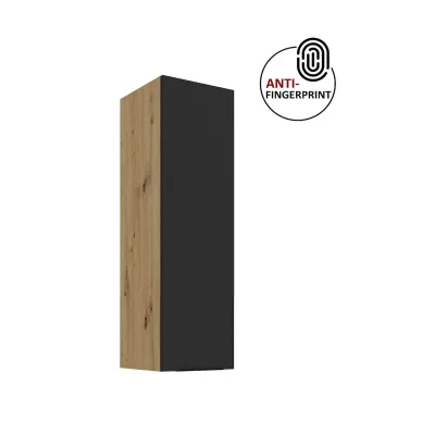 Küche ARIA Hängeschrank 30 cm Höhe 90 cm Schwarz Küchenzeile Anti Fingerprint
