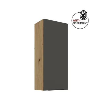 Küche ARIA Hängeschrank 45 cm Höhe 90 cm Graphite Küchenzeile Anti Fingerprint