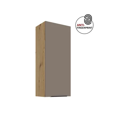 Küche ARIA Hängeschrank 45 cm Höhe 90 cm Sandgrau Küchenzeile Anti Fingerprint
