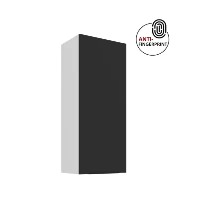 Küche ARIA Hängeschrank 45 cm Höhe 90 cm Schwarz Küchenzeile Anti Fingerprint