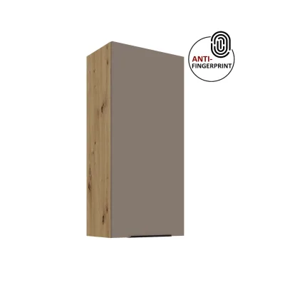 Küche ARIA Hängeschrank 50 cm Höhe 90 cm Sandgrau Küchenzeile Anti Fingerprint