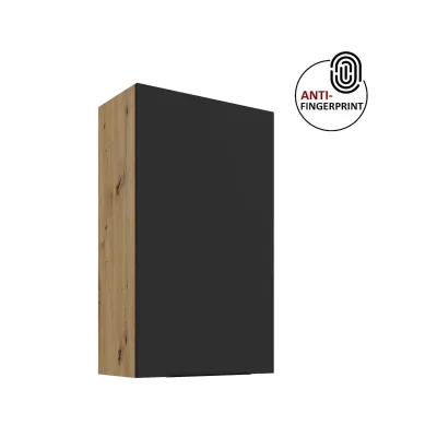Küche ARIA Hängeschrank 60 cm Höhe 90 cm Schwarz Küchenzeile Anti Fingerprint