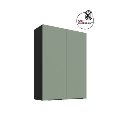 Küche ARIA Hängeschrank 80 cm Höhe 90 cm Aquamarin Küchenzeile Anti Fingerprint