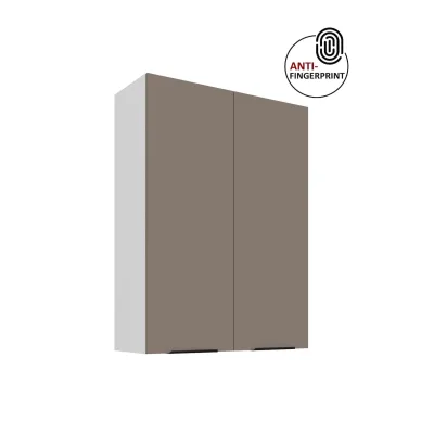 Küche ARIA Hängeschrank 80 cm Höhe 90 cm Sandgrau Küchenzeile Anti Fingerprint