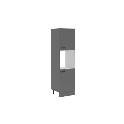 Küche NESSA Hochschrank 60 cm Anthrazit Küchenzeile Küchenblock Einbauküche