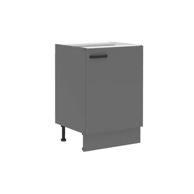 Küche NESSA Unterschrank 60 cm Anthrazit Küchenzeile Küchenblock Einbauküche