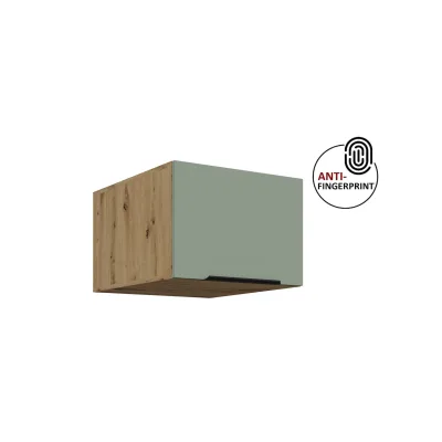 Küchen Aufsatzschrank 50 Küche ARIA Aquamarin Küchenzeile Anti Fingerprint