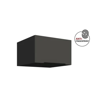 Küchen Aufsatzschrank 60 Küche ARIA Graphite matt Küchenzeile Anti Fingerprint