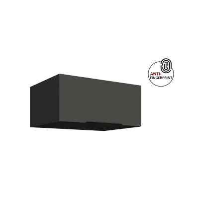Küchen Aufsatzschrank 80 Küche ARIA Graphite matt Küchenzeile Anti Fingerprint