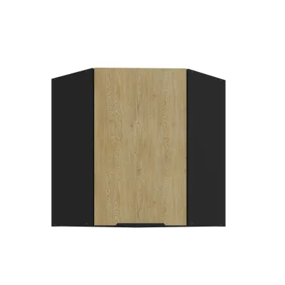 Küchen Eckhängeschrank 60x60 cm CREMONA Eiche hell Küche Küchenzeile Küchenblock