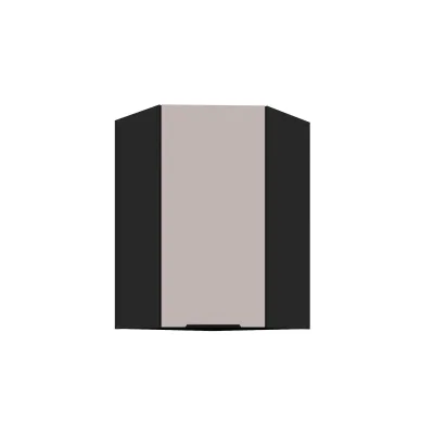 Küchen Eckhängeschrank 60x60 cm Küche ARONA Kaschmir beige Küchenzeile