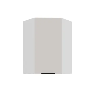 Küchen Eckhängeschrank 60x60, Höhe 90 cm Küche COMO Kaschmir + Weiss Küchenzeile