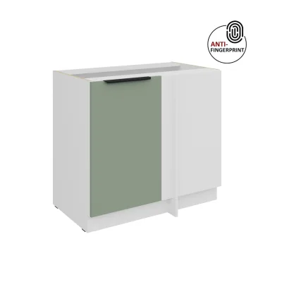 Küchen Eckschrank 105 cm Küche ARIA Aquamarin matt Anti Fingerprint Küchenzeile