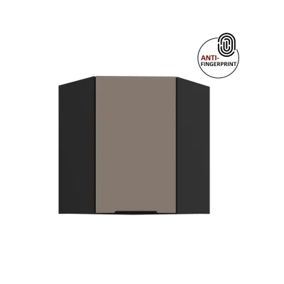 Küchen Eckschrank 60 cm Küche ARIA Sandgrau matt Anti Fingerprint Küchenzeile