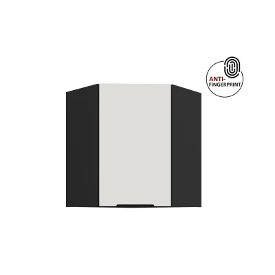 Küchen Eckschrank 60 cm Küche ARIA Weiss ultra matt Anti Fingerprint Küchenzeile