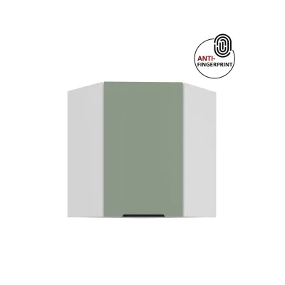 Küchen Eckschrank 60 Küche ARIA Aquamarin ultra matt Anti Fingerprint Küchenzeile