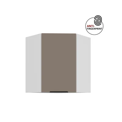 Küchen Eckschrank 60 Küche ARIA Sandgrau ultra matt Anti Fingerprint Küchenzeile