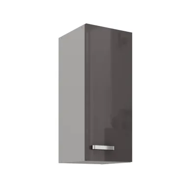 Küchen Hängeschrank 30 Hochglanz Grau Küchenzeile Küchenblock Küche Grey Bianca