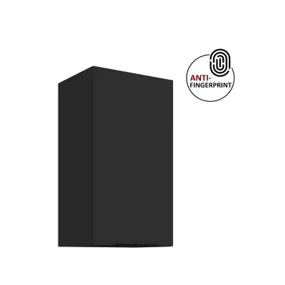 Küchen Hängeschrank 40 Küche ARIA Schwarz matt Küchenzeile Anti Fingerprint