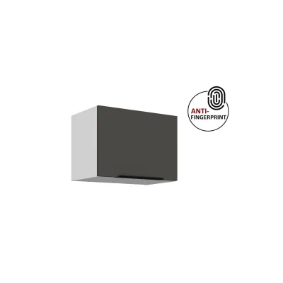 Küchen Hängeschrank 50 cm Küche ARIA Graphite matt Küchenzeile Anti Fingerprint