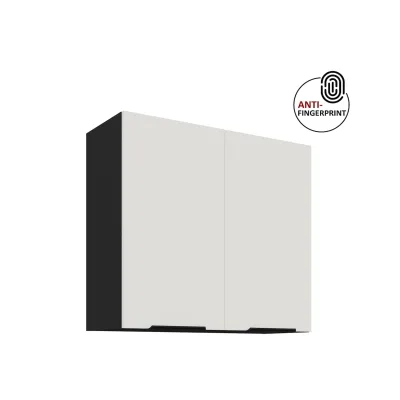 Küchen Hängeschrank 80 Küche ARIA Weiss Küchenzeile Küchenblock Anti Fingerprint