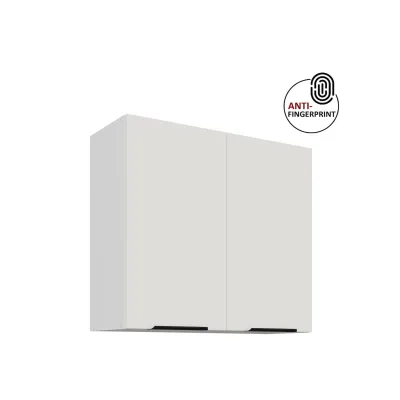 Küchen Hängeschrank 80 Küche ARIA Weiss Küchenzeile Küchenblock Anti Fingerprint