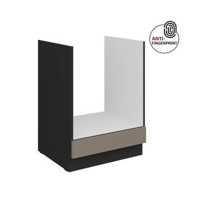 Küchen Herdschrank 60 Küche ARIA Sandgrau matt Anti Fingerprint Küchenzeile