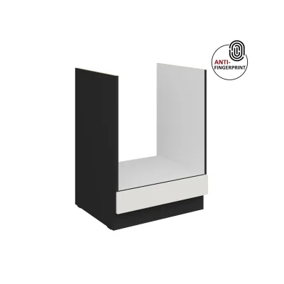 Küchen Herdschrank 60 Küche ARIA Weiss ultra matt Anti Fingerprint Küchenzeile