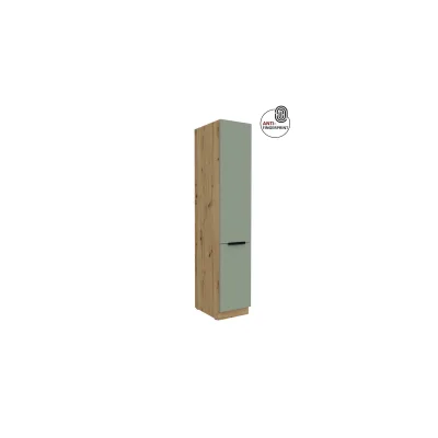 Küchen Hochschrank 40 cm Küche ARIA Aquamarin matt Anti Fingerprint Küchenzeile