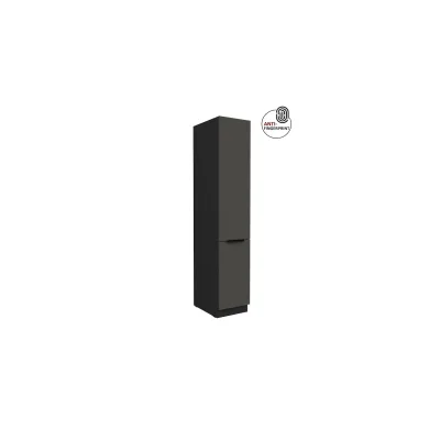 Küchen Hochschrank 40 cm Küche ARIA Graphite matt Anti Fingerprint Küchenzeile
