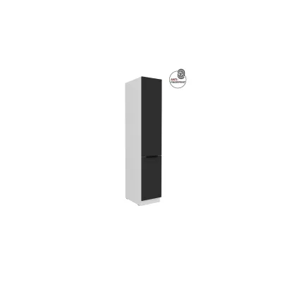 Küchen Hochschrank 40 cm Küche ARIA Schwarz matt Anti Fingerprint Küchenzeile