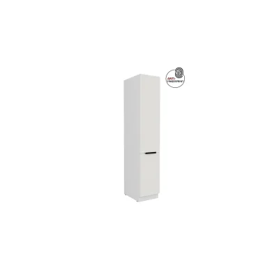 Küchen Hochschrank 40 cm Küche ARIA Weiß ultra matt Anti Fingerprint Küchenzeile