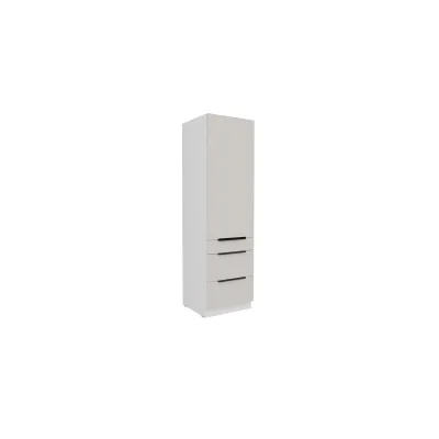 Küchen Hochschrank 60 cm COMO Kaschmir + Weiß Küchenzeile Küchenblock Küche